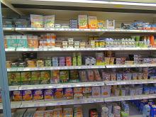 Vegateble meat and dairy in German supermarket