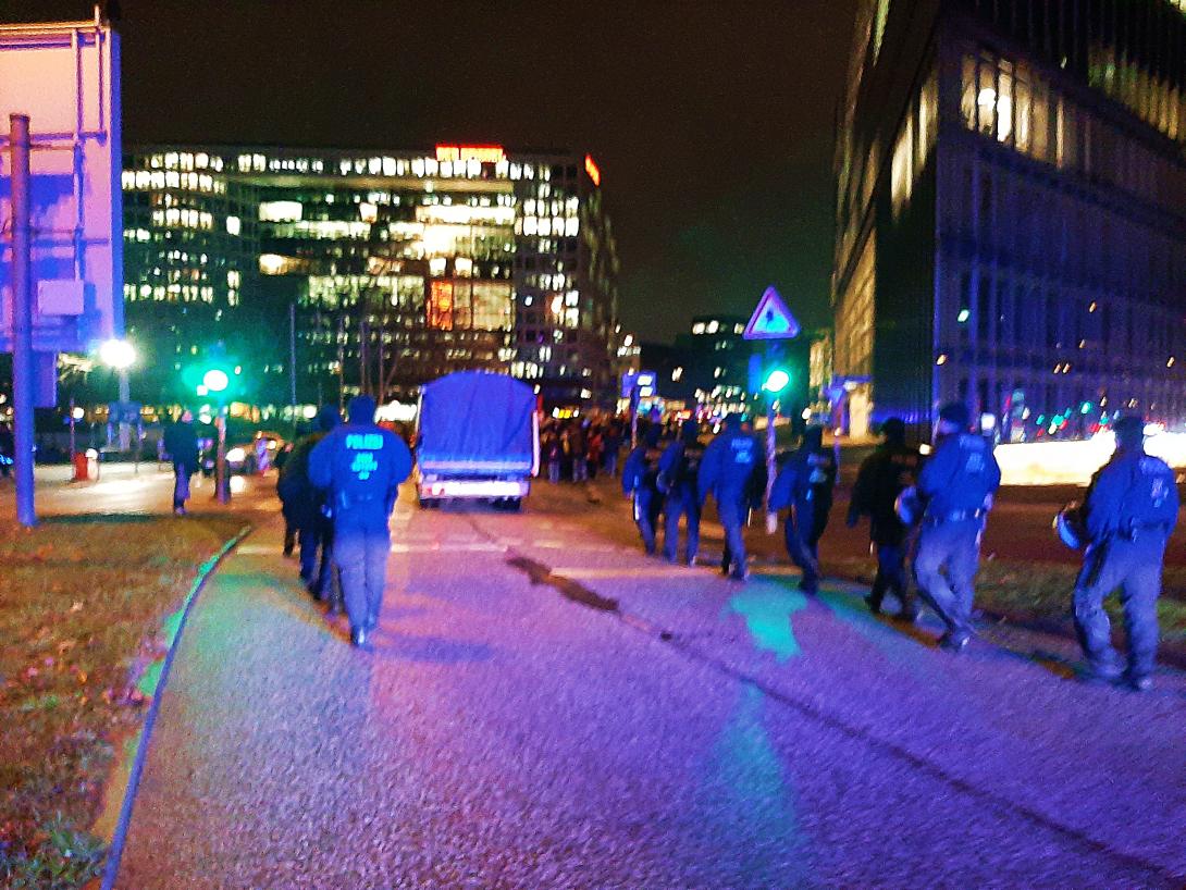 Police on the streetsof Hamburg